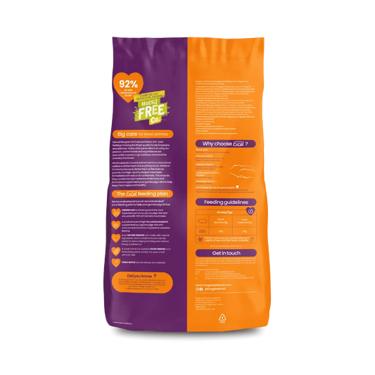 Burgess Excel Guinea Pig Nuggets Blackcurrant and Oregano 1.5kg back pack