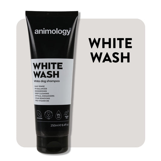 Animology White Wash Dog Shampoo 250ml product tube