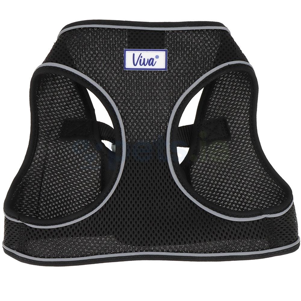 Viva black mesh step-in dog harness