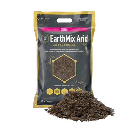 Arcadia EarthMix Arid 10L bag with loose substrate, isolated