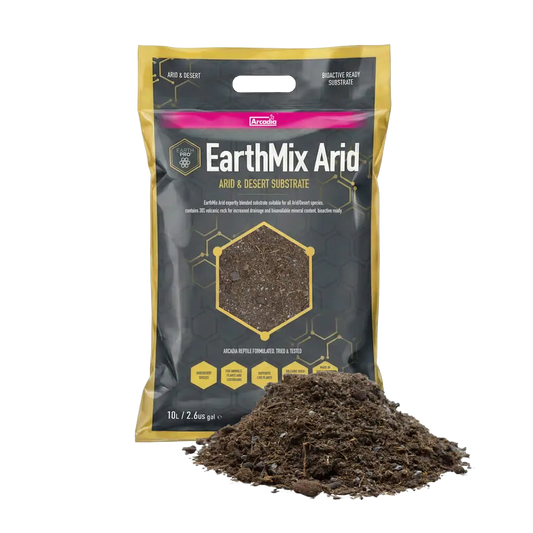 Arcadia EarthMix Arid 10L bag with loose substrate, isolated