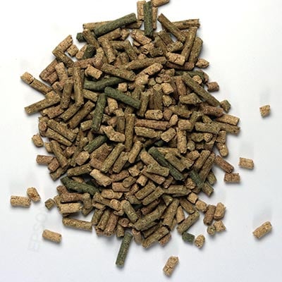 Close view of Arcadia TurtleGold aquatic turtle food pellets