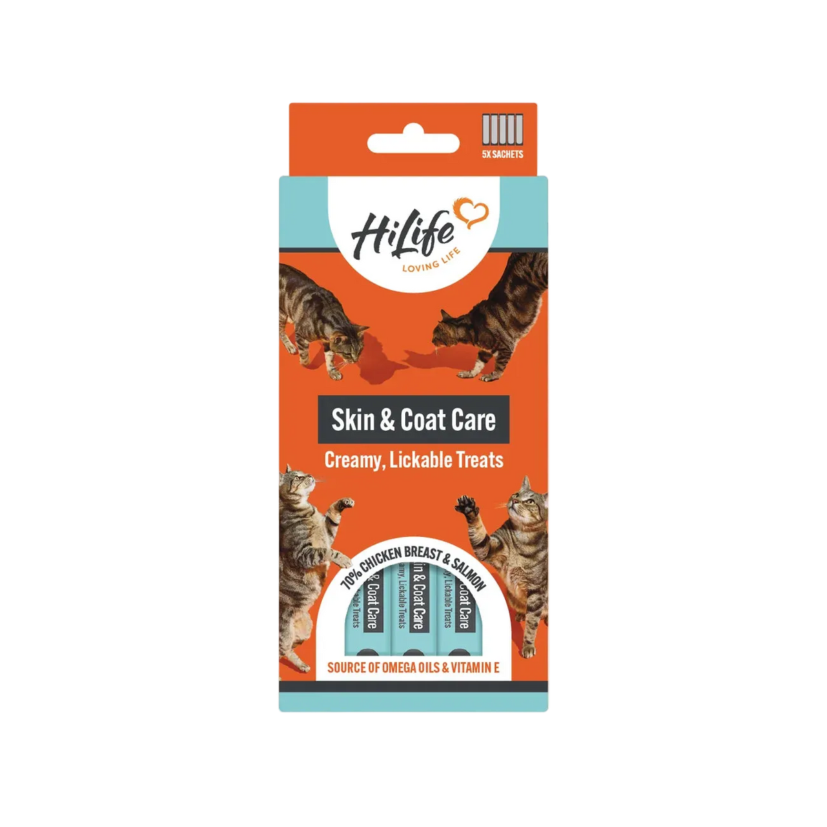 HiLife Skin & Coat Care Lickable Cat Treats