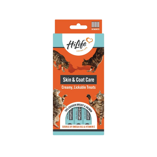 HiLife Skin & Coat Care Lickable Cat Treats