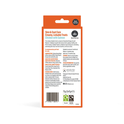 HiLife Skin & Coat Care Lickable Cat Treats