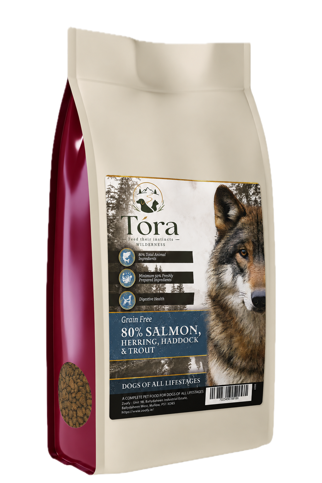 Tora Wilderness Salmon All Life Stages Dog Food
