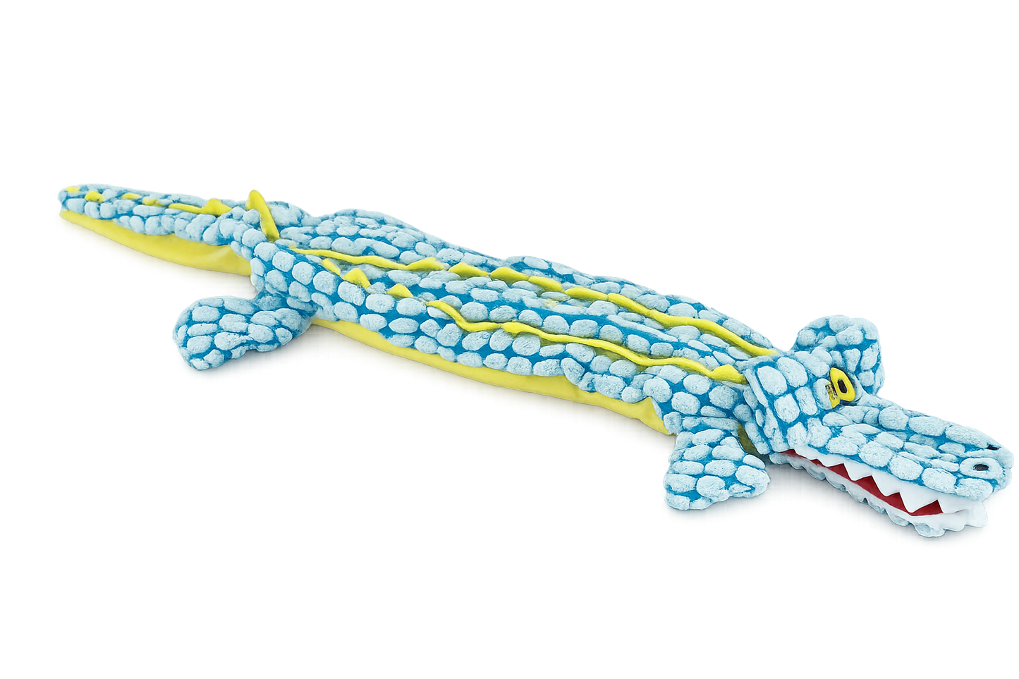 Crocodile Fluffless Squeaky Dog Toy