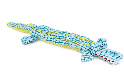 Crocodile Fluffless Squeaky Dog Toy