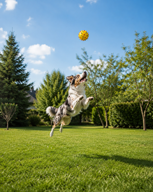 Textured Squeaky Dog Ball