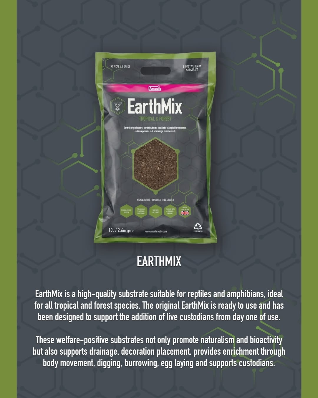 Arcadia EarthMix Tropical & Forest Substrate