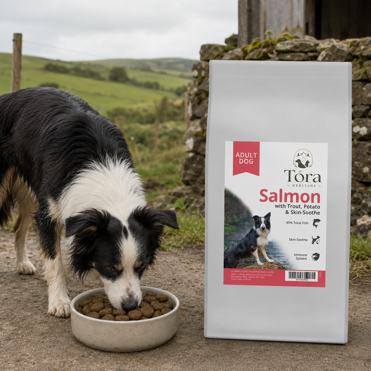 Tora Heritage Salmon Skin & Coat Adult Dog Food