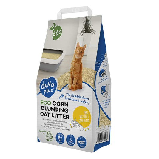duvoplus ECO Corn Clumping Cat Litter 3.5kg front pack