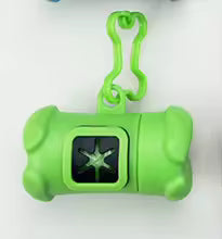 Bone-Shaped Poo Bag Dispenser with Roll