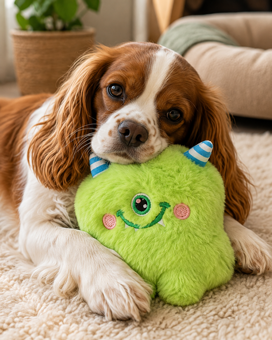Mini Monster Plush Dog Toy