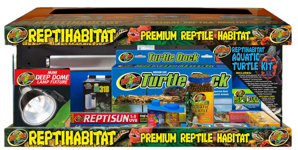 Zoo Med ReptiHabitat Aquatic Turtle Kit