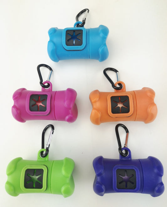 Bone-Shaped Poo Bag Dispenser with Roll