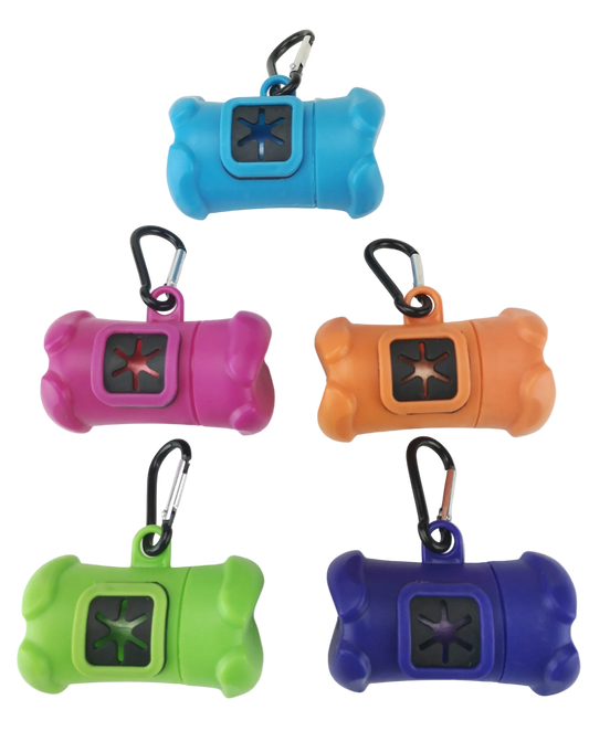 Bone-Shaped Poo Bag Dispenser with Roll