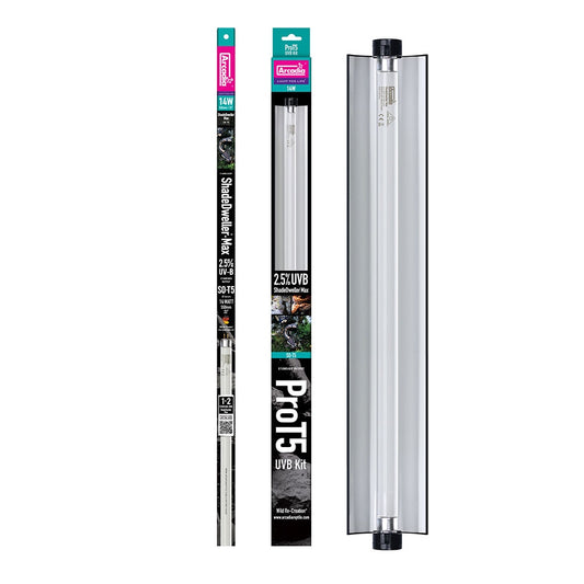 Arcadia Pro T5 UVB Kit – ShadeDweller Max 2.5% 14 Watt — RARTP14S product packshot