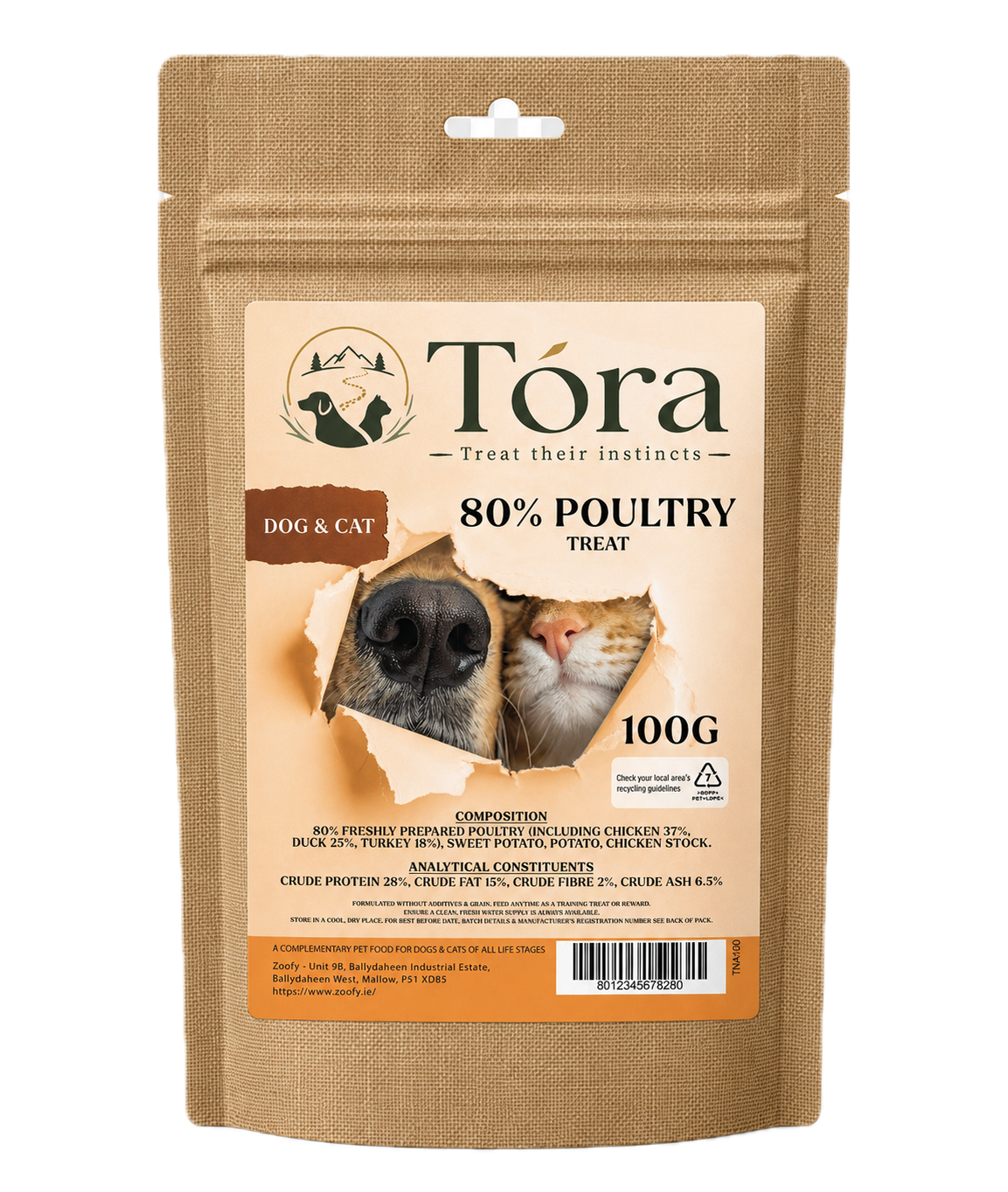 Tora Treats 80% Poultry Treats