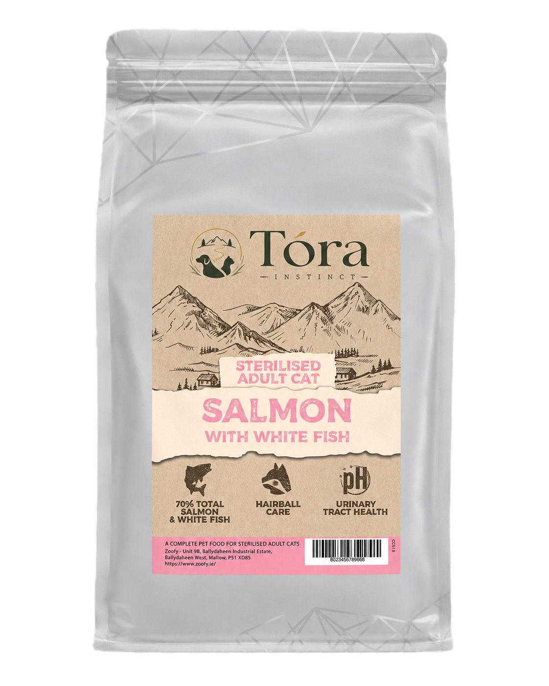 Tora Instinct Salmon with White Fish Sterilised Adult Cat Food