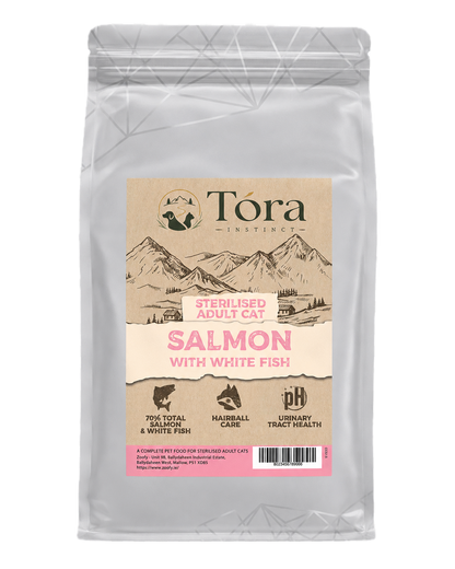 Tora Instinct Salmon with White Fish Sterilised Adult Cat Food