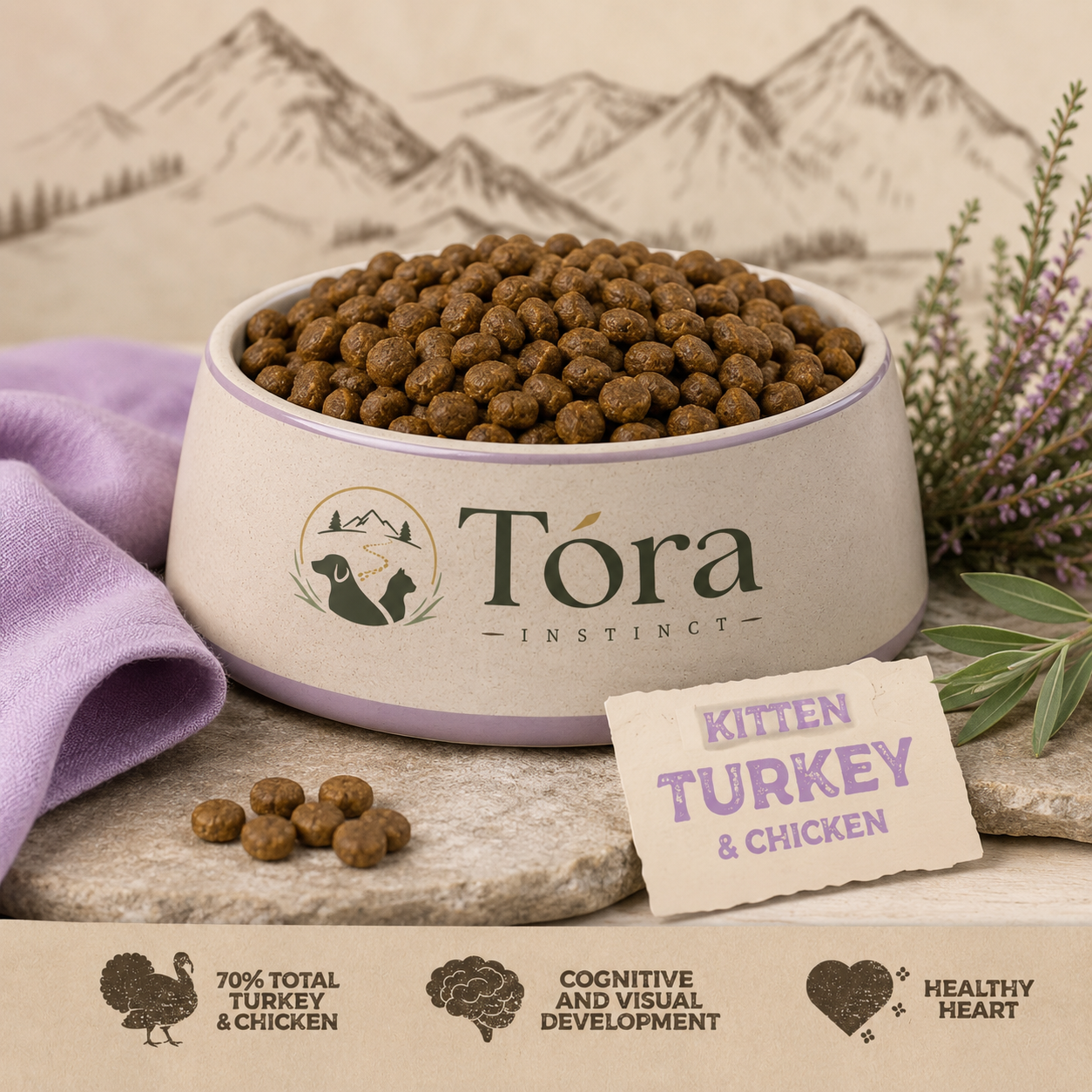 Tora Instinct Turkey & Chicken Kitten Food