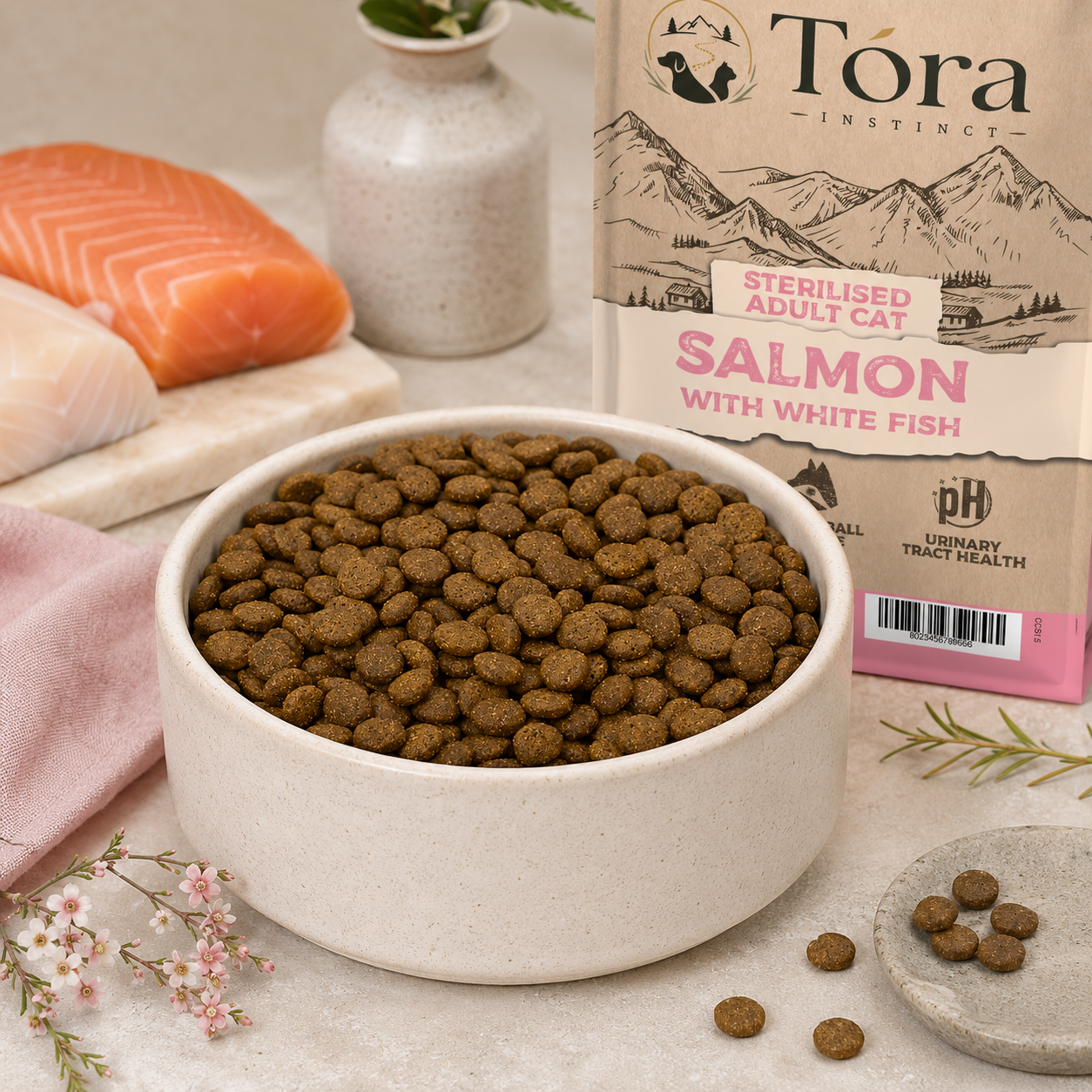 Tora Instinct Salmon with White Fish Sterilised Adult Cat Food