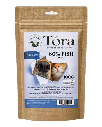 Tora Treats 80% Fish Treats