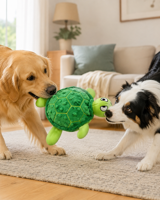 Turtle Plush Dog Toy
