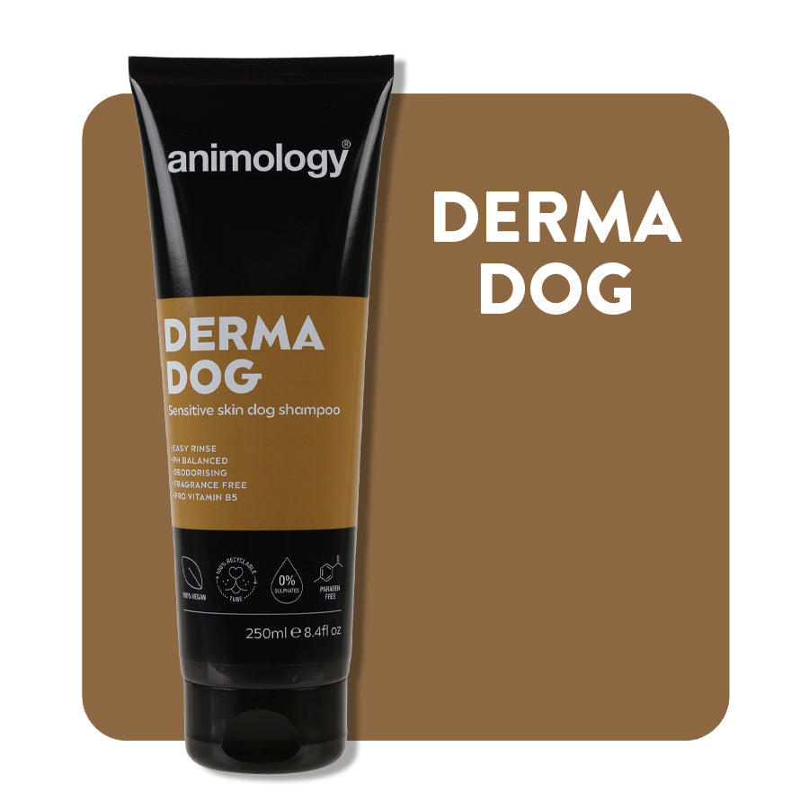 Animology Derma Dog Sensitive Skin Dog Shampoo 250ml product tube