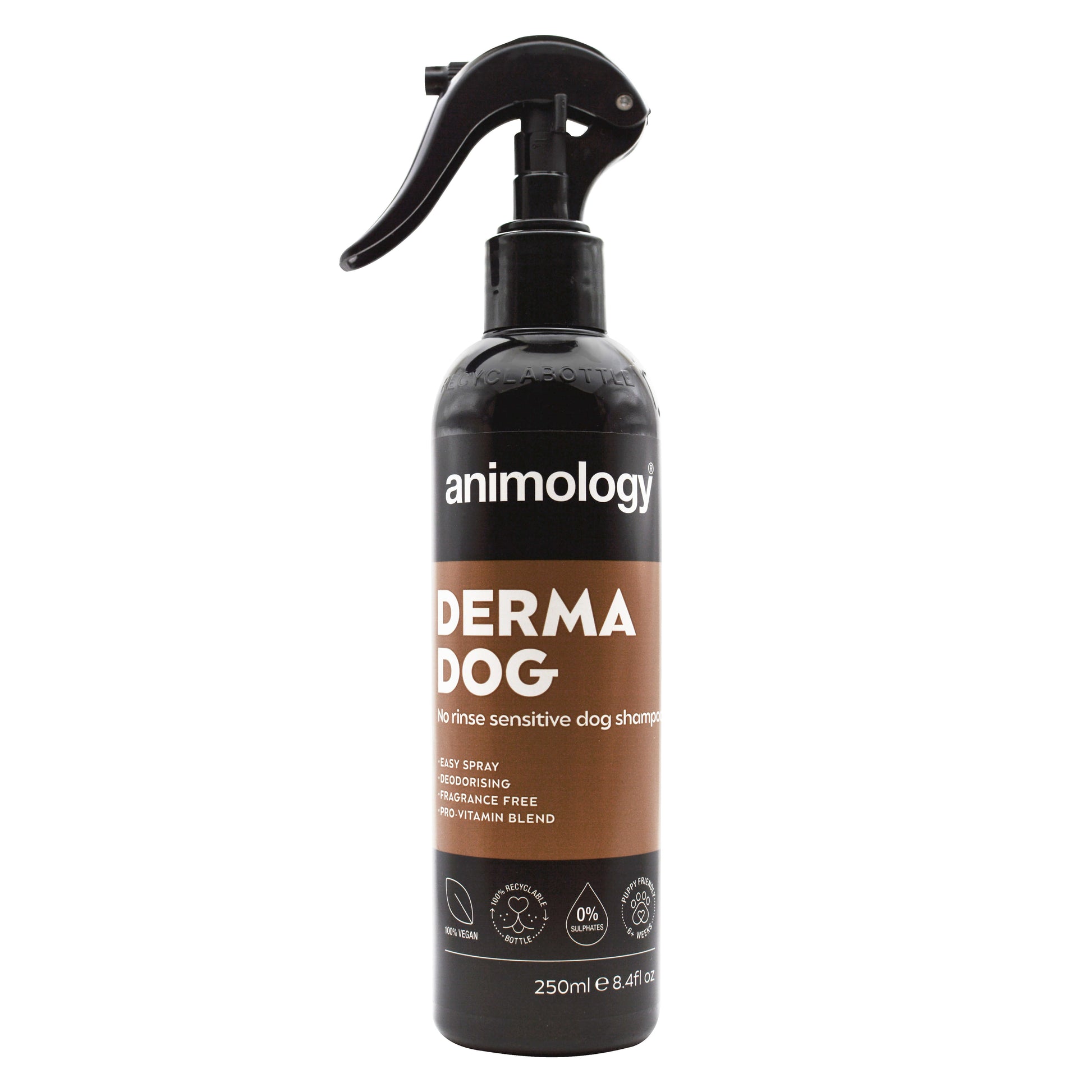 Animology Derma Dog No Rinse Sensitive Shampoo Spray 250ml