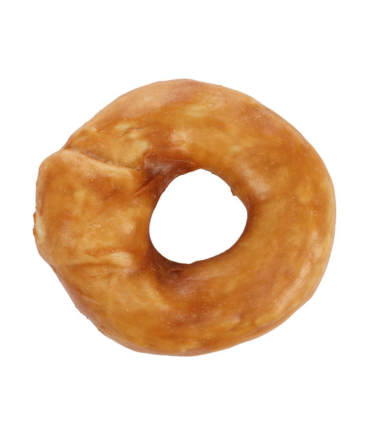 Chicken collagen donut dog chew detail