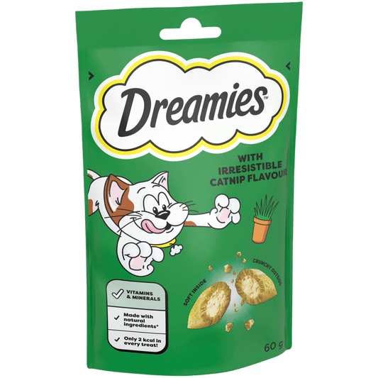 DREAMIES Catnip flavour cat treats 60g packet