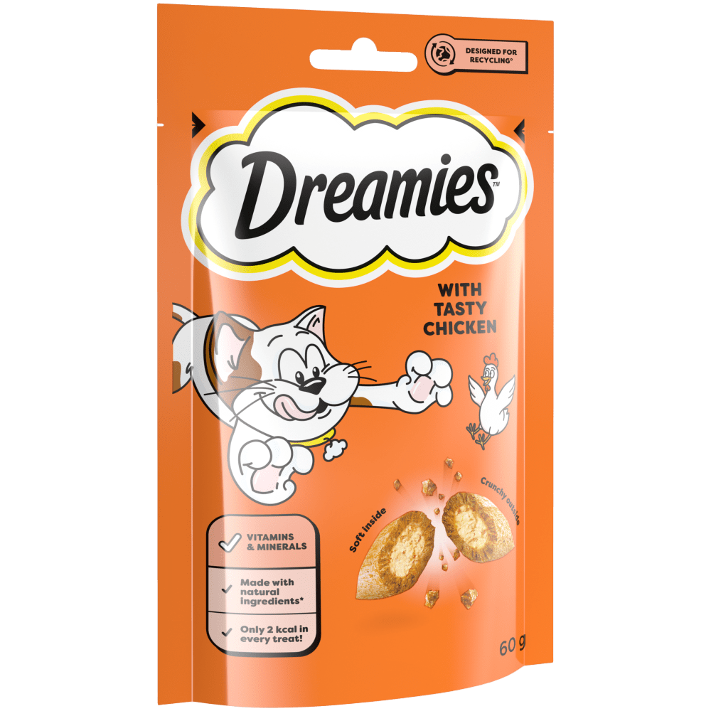 DREAMIES Tasty Chicken cat treats 60g packet