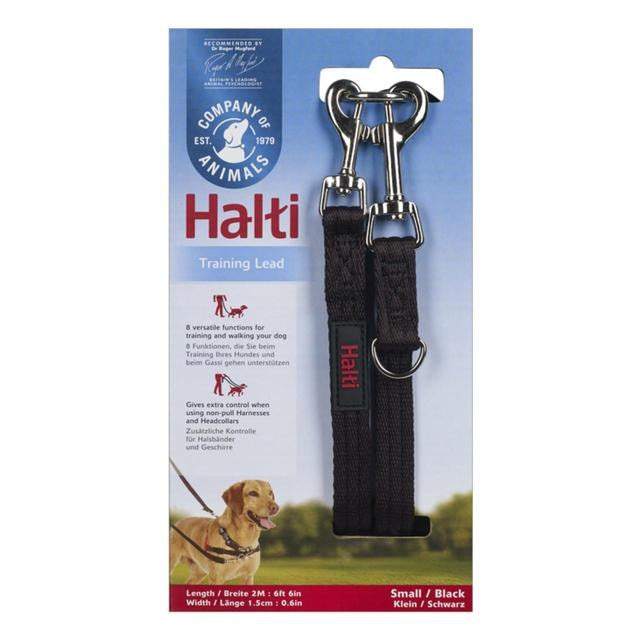 Halti Training Lead, small, black, 2 m x 15 mm
