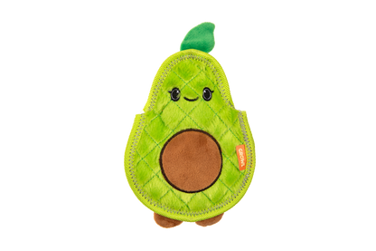 Growl Flip Floppz Ava the Avocado dog toy on a transparent background