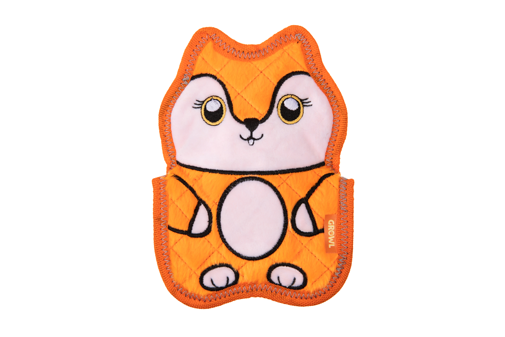 Growl Flip Floppz Fergie the Fox dog toy