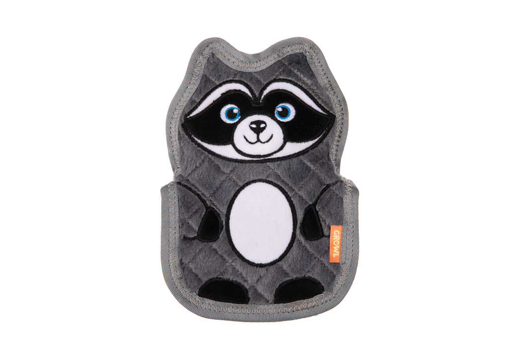 Growl Flip Floppz Randy the Raccoon dog toy
