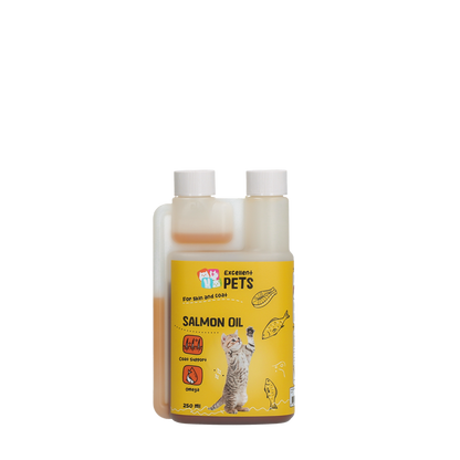 Excellent Pets Cat Salmon Oil 250ml twin-neck bottle