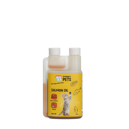 Excellent Pets Cat Salmon Oil 250ml twin-neck bottle
