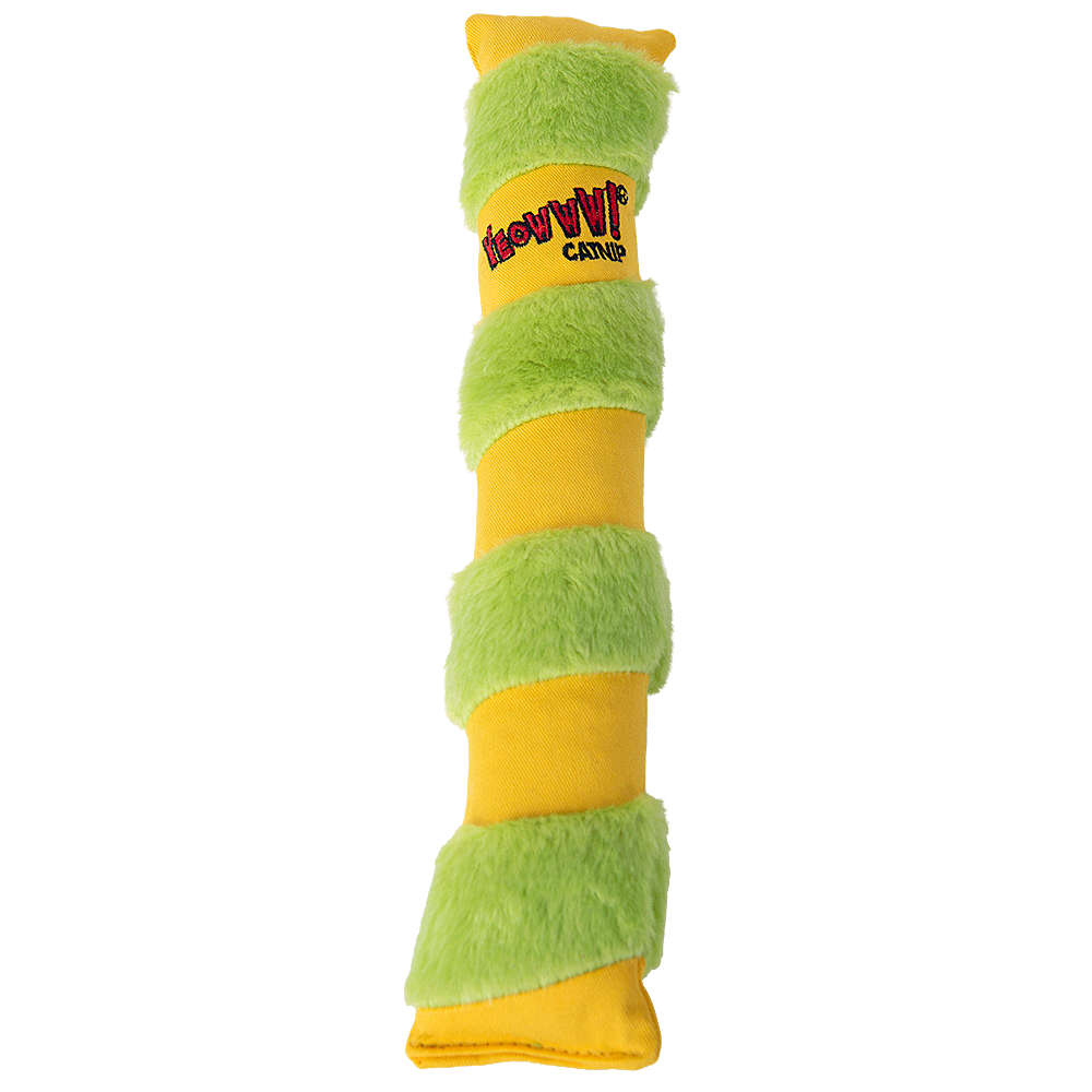 Yeowww Big Kicker 30cm green and yellow catnip toy