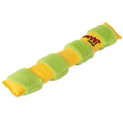 Angled view of the Yeowww Big Kicker plush bands and long shape