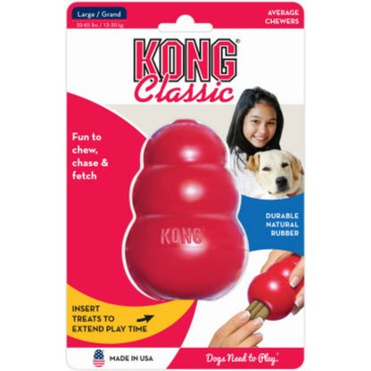 KONG Classic red rubber toy, Large