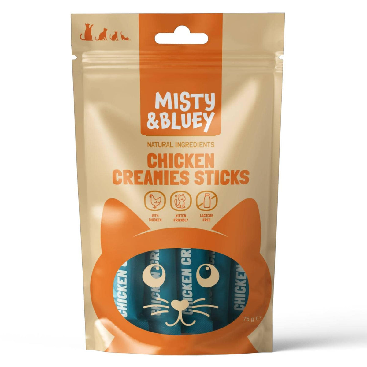 Misty & Bluey Chicken Creamies Sticks 5 x 15g