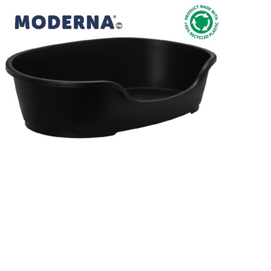 Moderna Domus plastic dog bed in Black