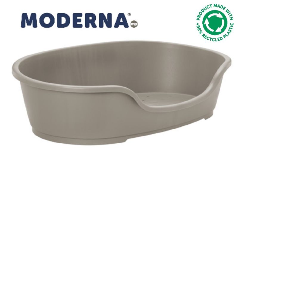 Moderna Domus plastic dog bed in Warm Grey