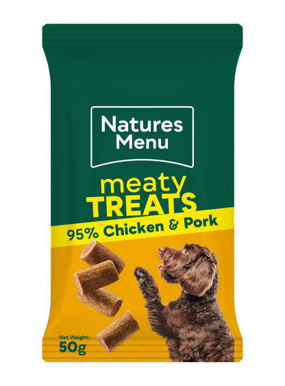 Natures Menu Chicken Meaty Dog Treats 50g