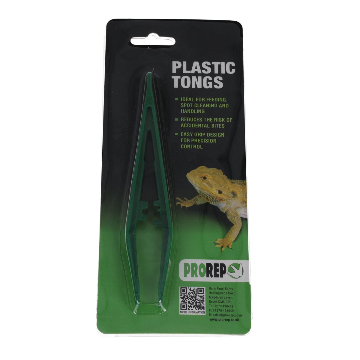 ProRep 10cm plastic feeding tongs in their retail packaging
