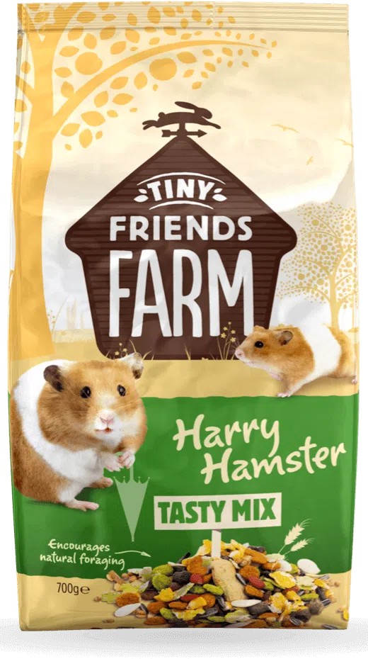 Tiny Friends Farm Harry Hamster Tasty Mix front of pack