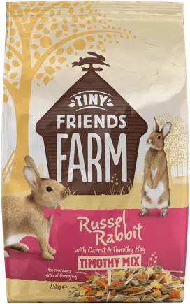 Tiny Friends Farm Russel Rabbit Carrot and Timothy Mix front of pack
